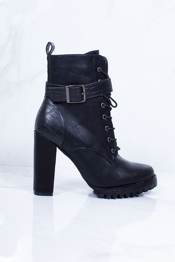 croc print heels
