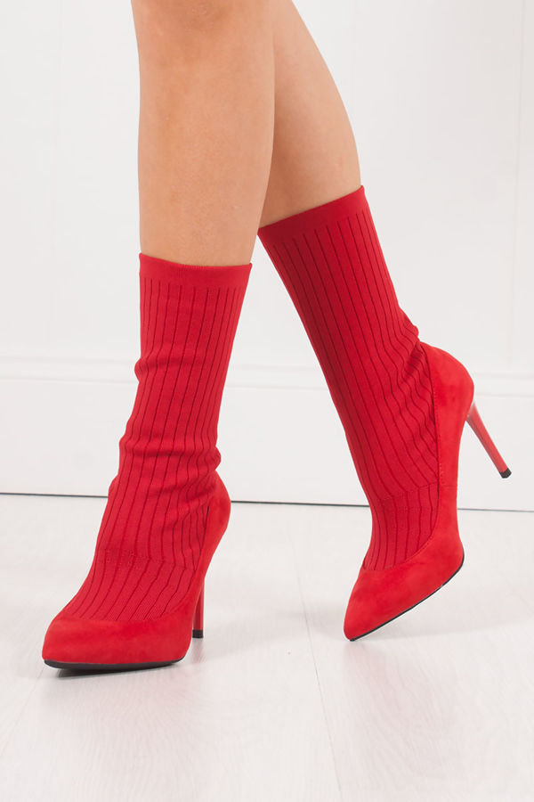 red socks boots
